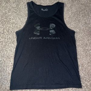 Mens black Under Armour tank top
